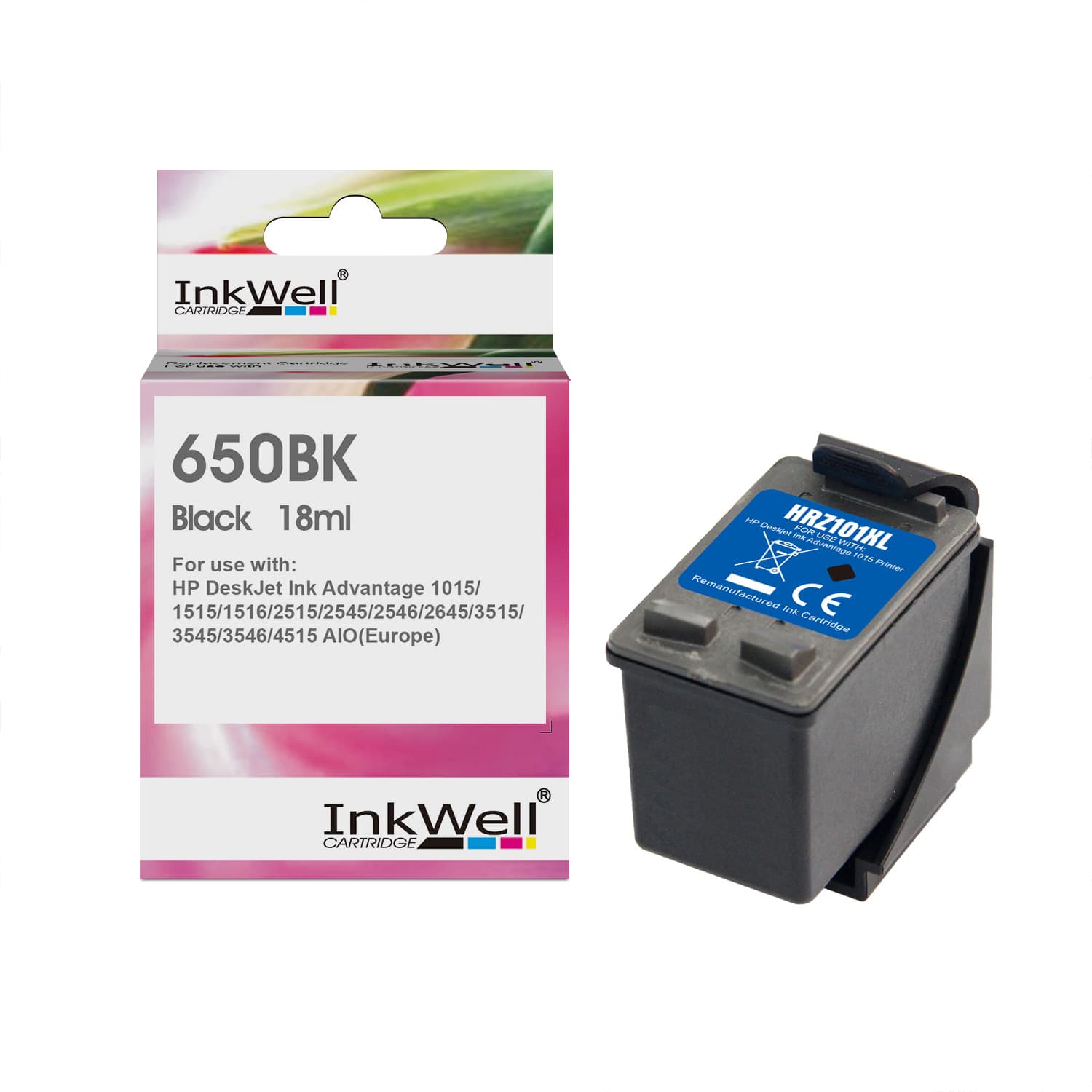 Cartouche HP650BK Noir