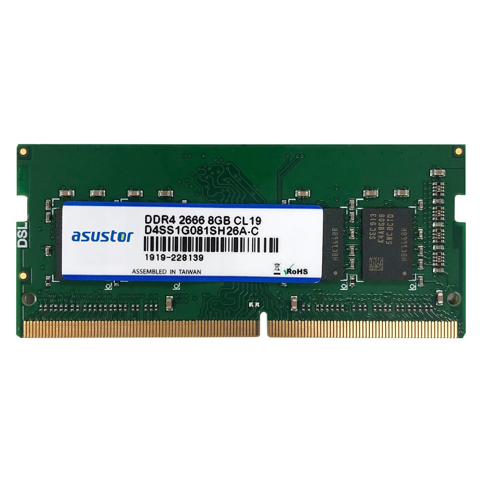 Consommable Asustor Ram 4 Go pour NAS