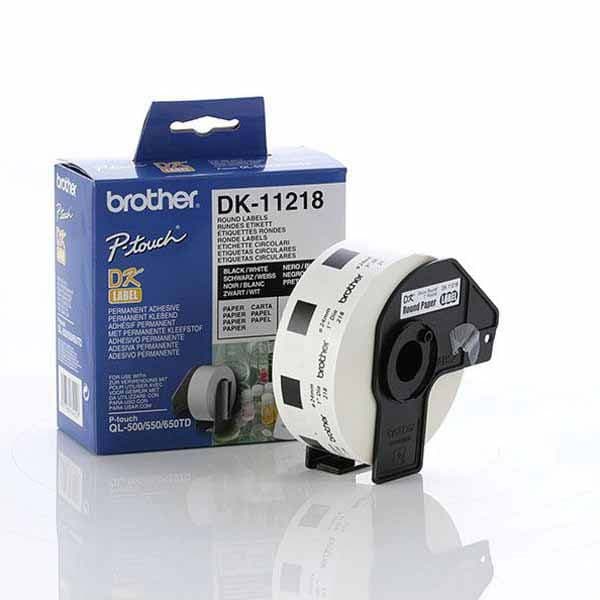 Ruban Brother 1000 Etquettes Rondes 24x24mm